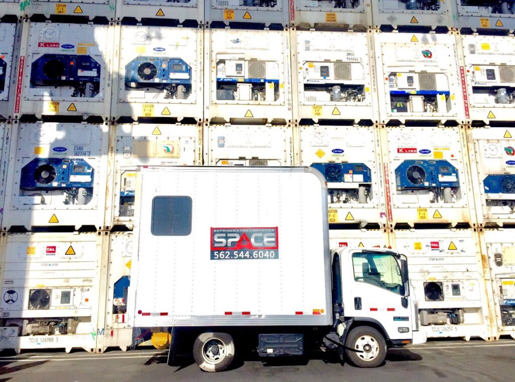 Refrigerated Container Space Delivery Truck