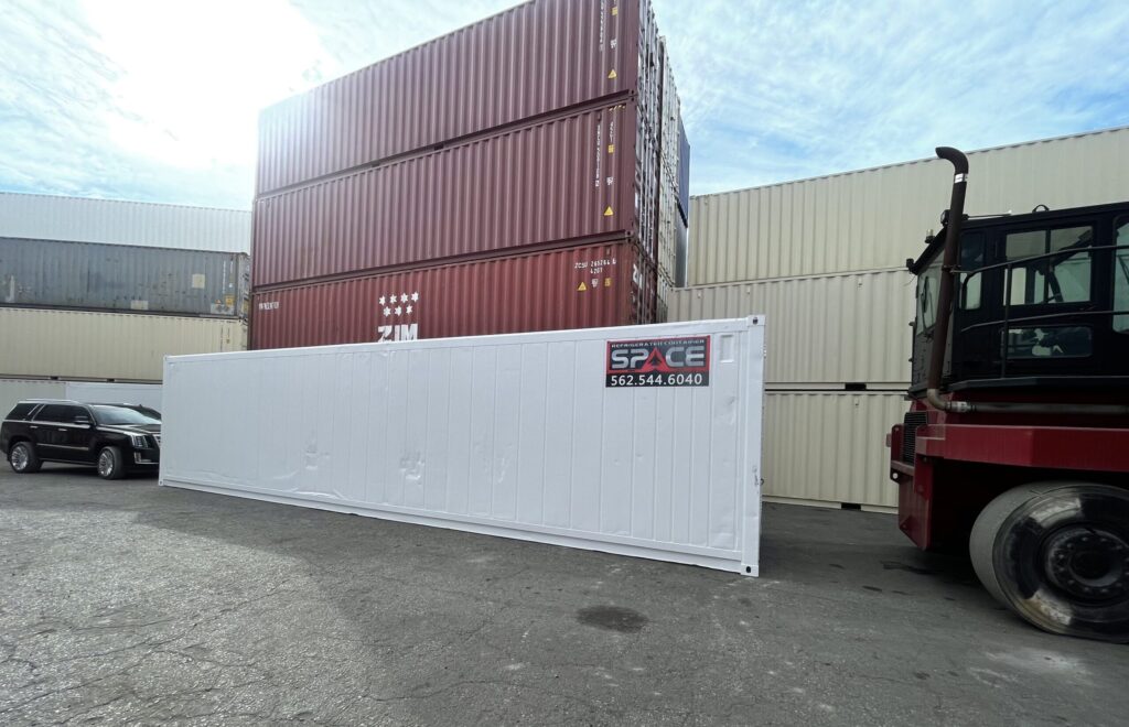 Refrigerated Container Space Whit Container Yard